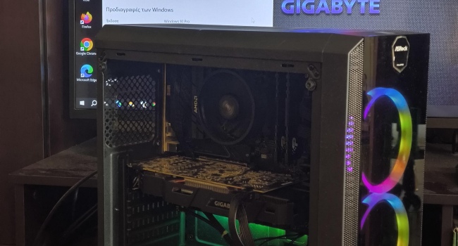 Gaming PC AMD Ryzen 5 5600G , GTX 1070-8GB, SSD-500GB NVME ,32GB DDR4 3200Hz, PSU-700W ,Windows 10 PRO